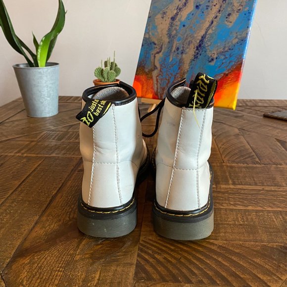 Womens Dr. Martens 1460 8-Eye Boot - White - Picture 6 of 6